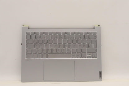Lenovo Yoga 7 14IAH7 Palmrest Cover Touchpad Keyboard German Silver 5CB1J19799