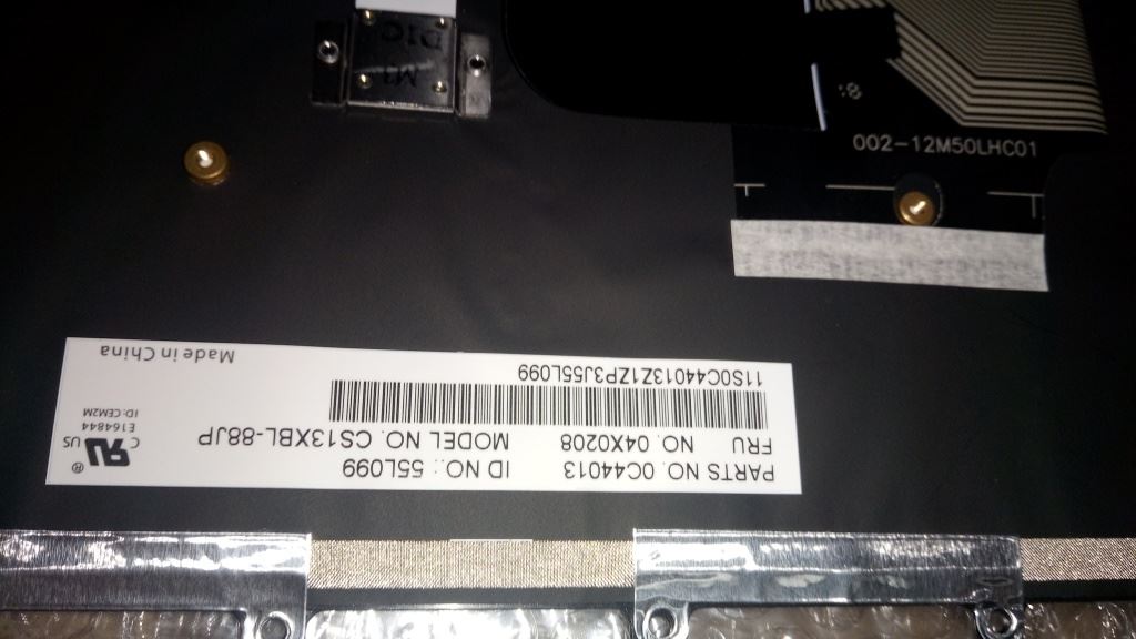 Lenovo ThinkPad X240s X240 X250 Keyboard Japanese Black Backlit 04X0208 04X0246