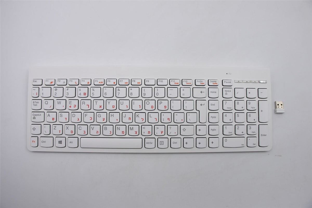 Lenovo Liteon SK-8861(IL) 2.4G KB-White8 Hebrew Keyboard 25211005