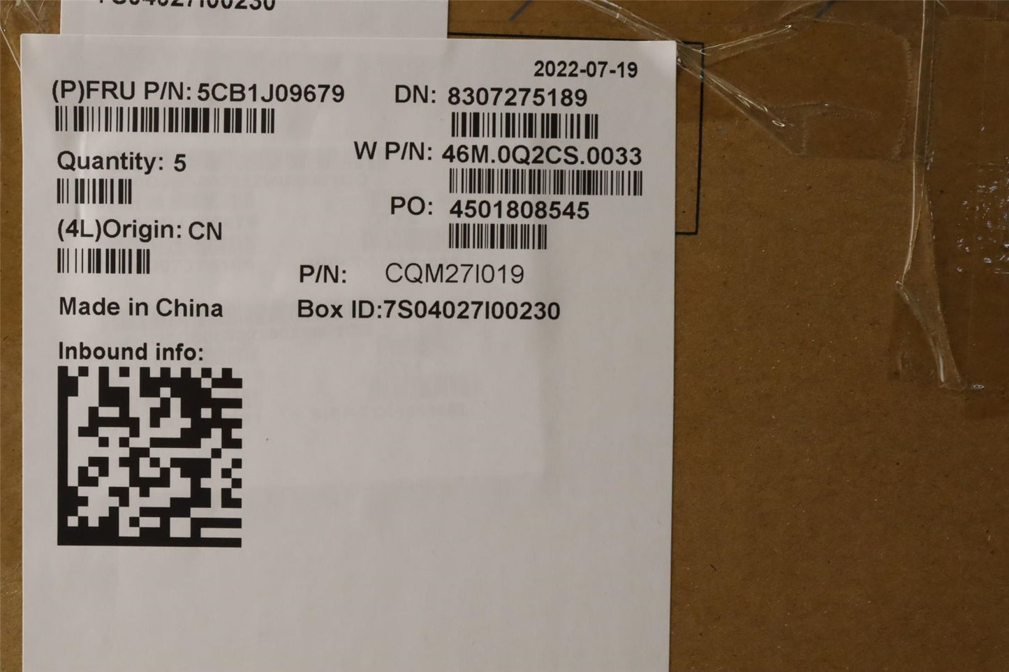 Lenovo ThinkBook 13s G4 ARB Palmrest Cover Touchpad Keyboard US 5CB1J09679