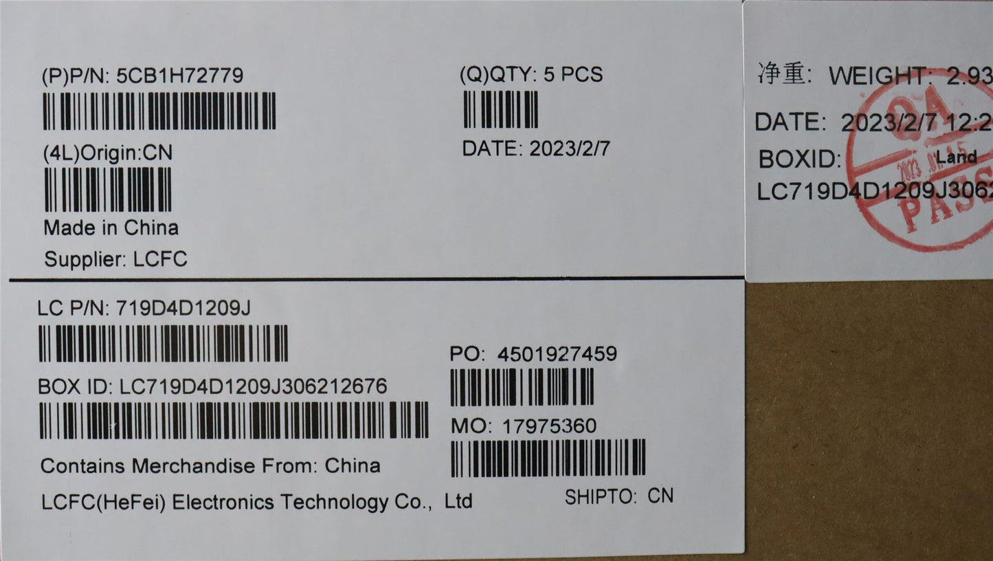 Lenovo Upper Case ASM_FRA L82RM MB_FP 5CB1H72779