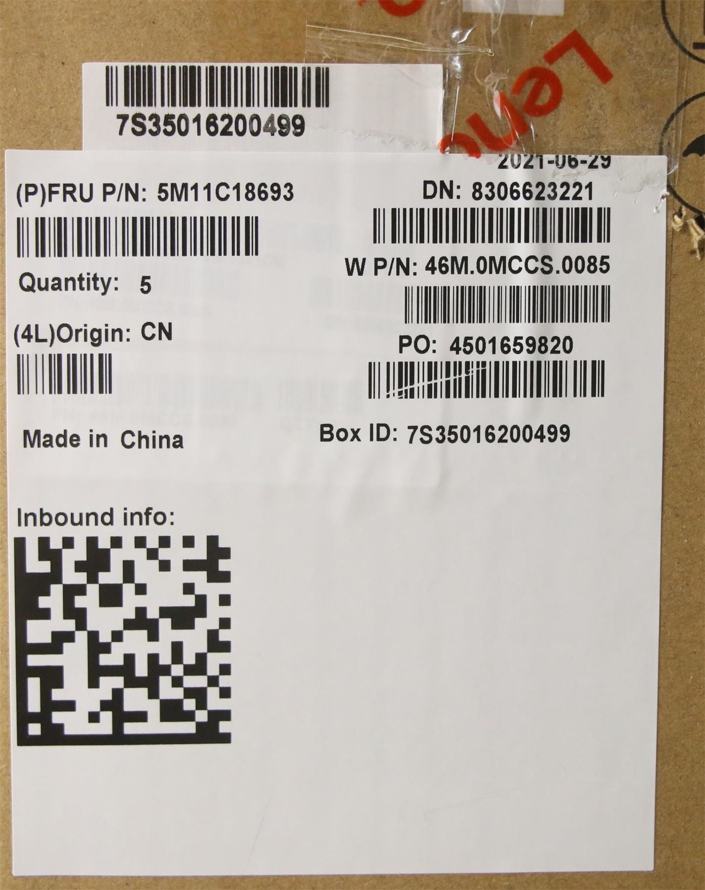 Lenovo WW C-Cvr+BUL KB ASM,CHY 5M11C18619