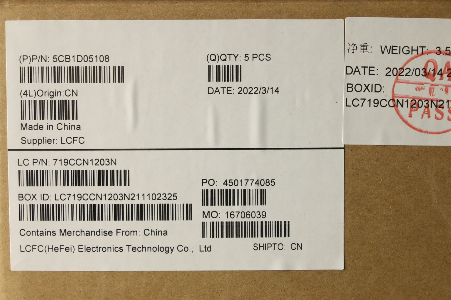 Lenovo Upper Case ASM_POR L82JH SG BU 5CB1D05108