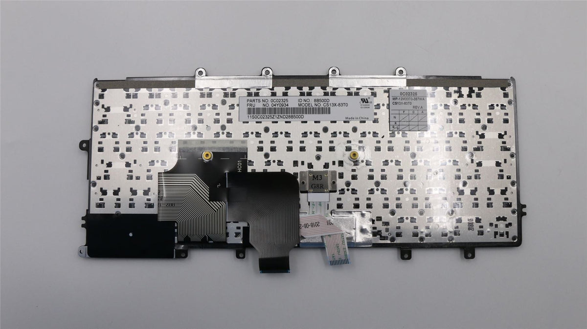 Genuine Lenovo ThinkPad X240 X250 Keyboard Thai Black 04Y0934