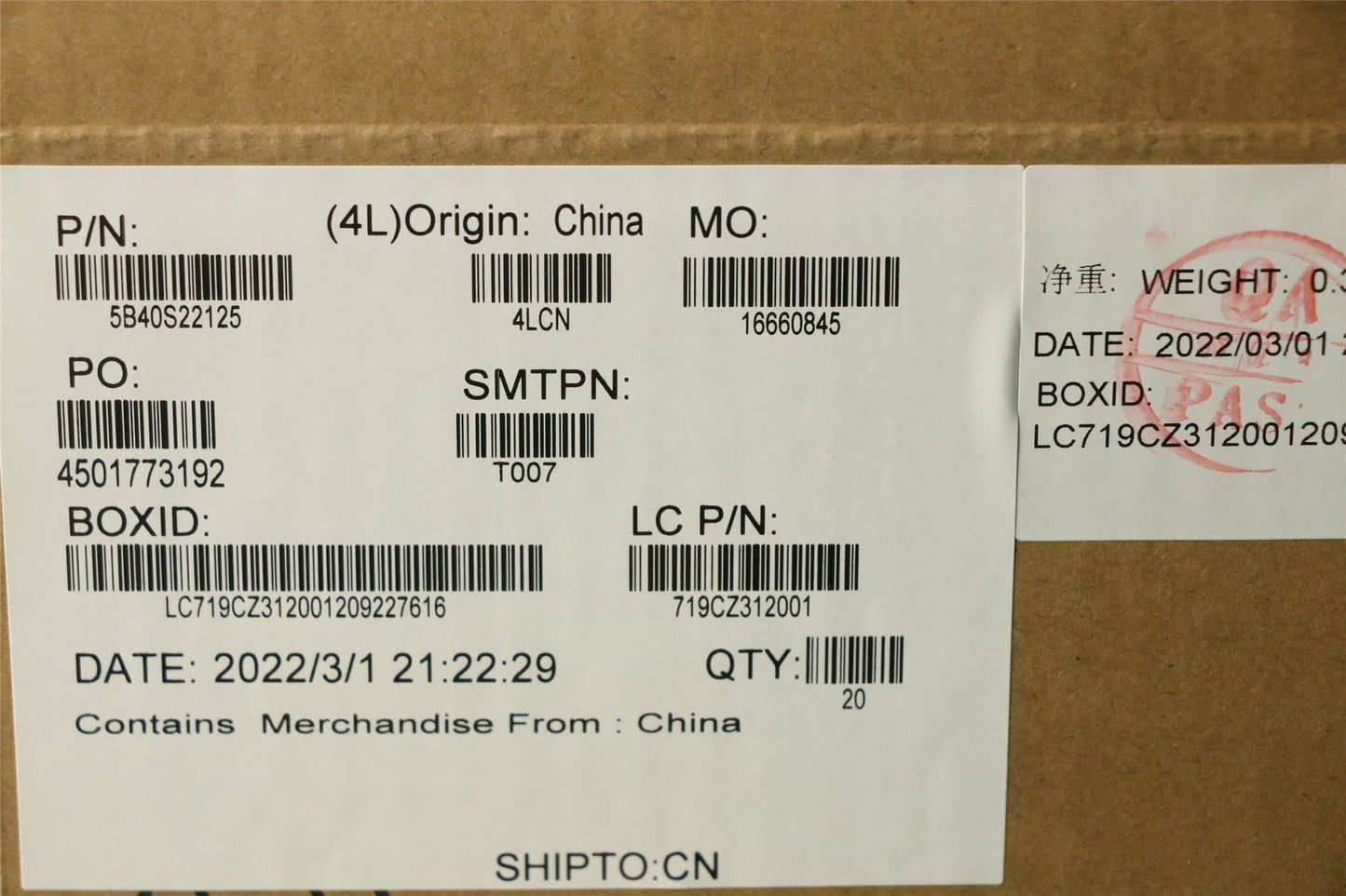 Lenovo Bracket L 82S0 SSD Plate L 5B40S22125