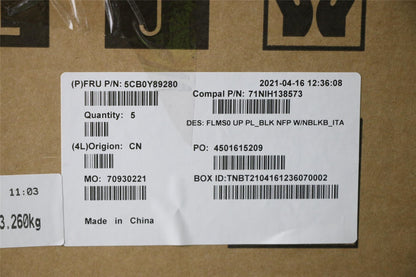 Lenovo Upper C81YH PL_BLK NFP NBLKB_ITA 5CB0Y89280
