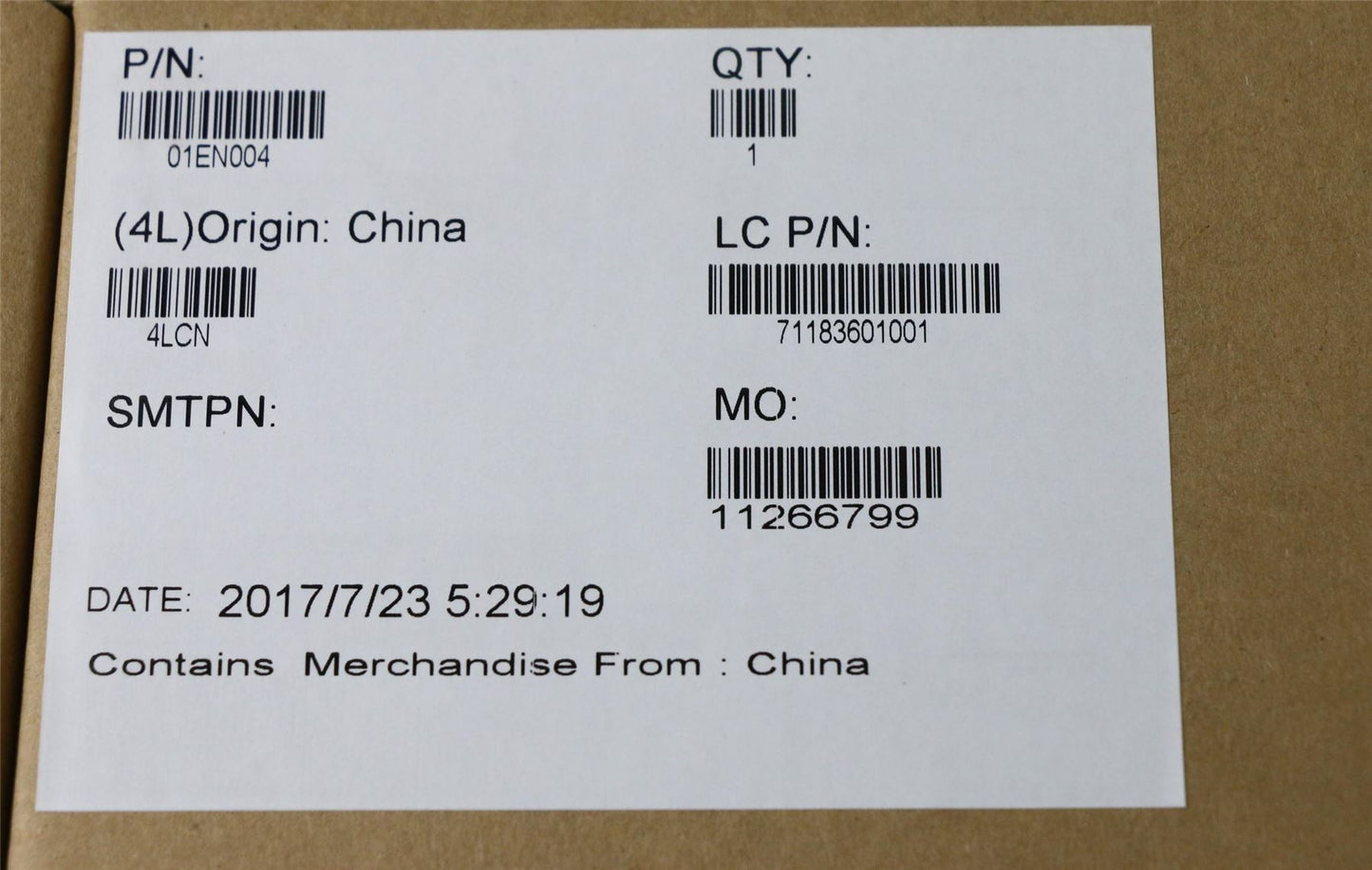 Lenovo Touch cable 01EN004
