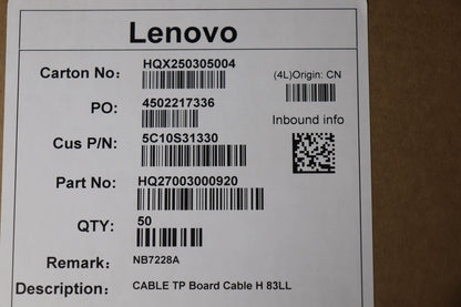 Lenovo TP Board H 83LL Cable 5C10S31330