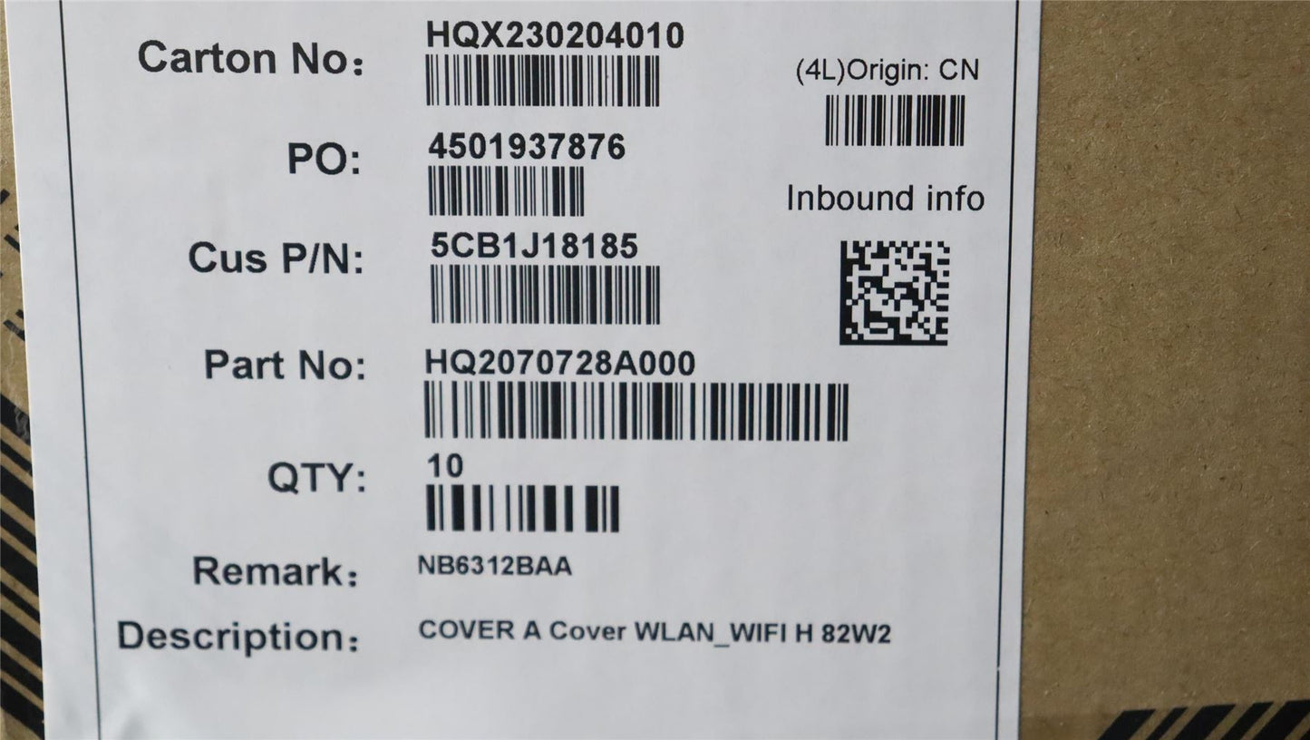 Lenovo COVER A Cover WLAN_WIFI H 82W2 5CB1J18185