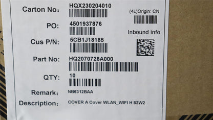 Lenovo COVER A Cover WLAN_WIFI H 82W2 5CB1J18185