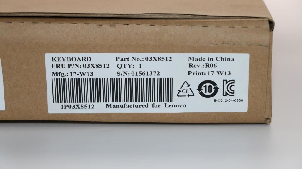 Lenovo LA Latin American Spanish Keyboard 03X8512