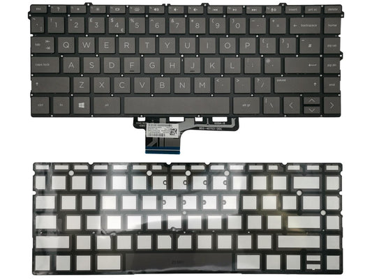 Genuine HP Spectre x360 13-AW Keyboard UK Black Backlit L73748-031