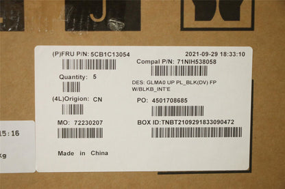 Lenovo Upper C82LM PL_BLKD FP BLKB_USI 5CB1C13054