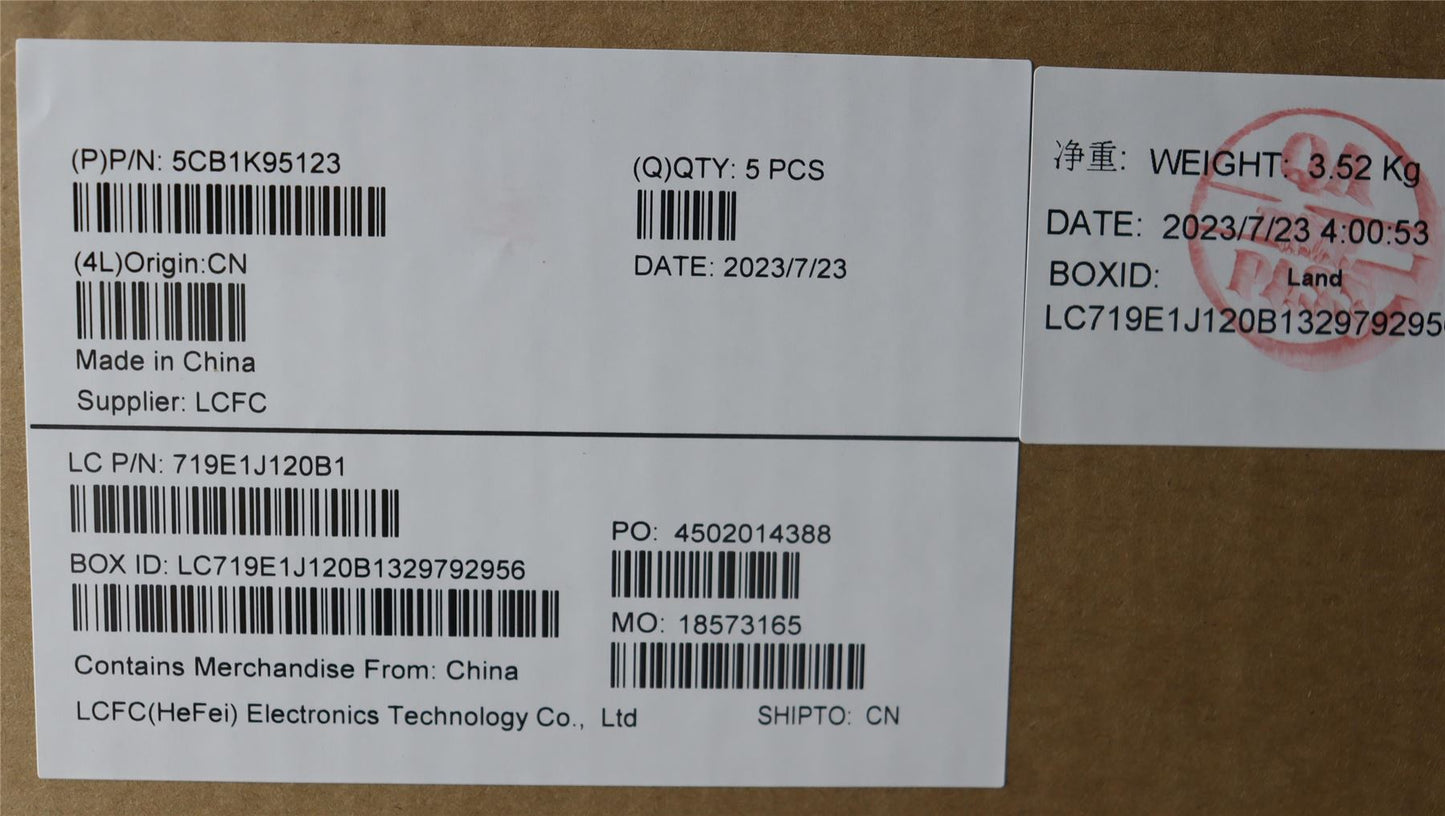 Lenovo Upper Case ASM_SWS L82XB FB NBL 5CB1K95123