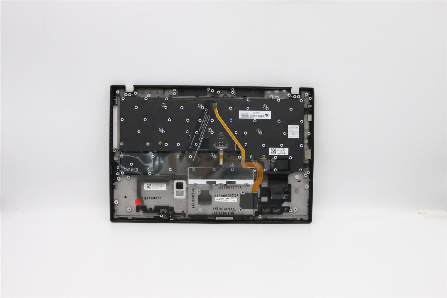 Lenovo ThinkPad X1 7th Gen Keyboard Palmrest Top Cover Black 5M10W85903