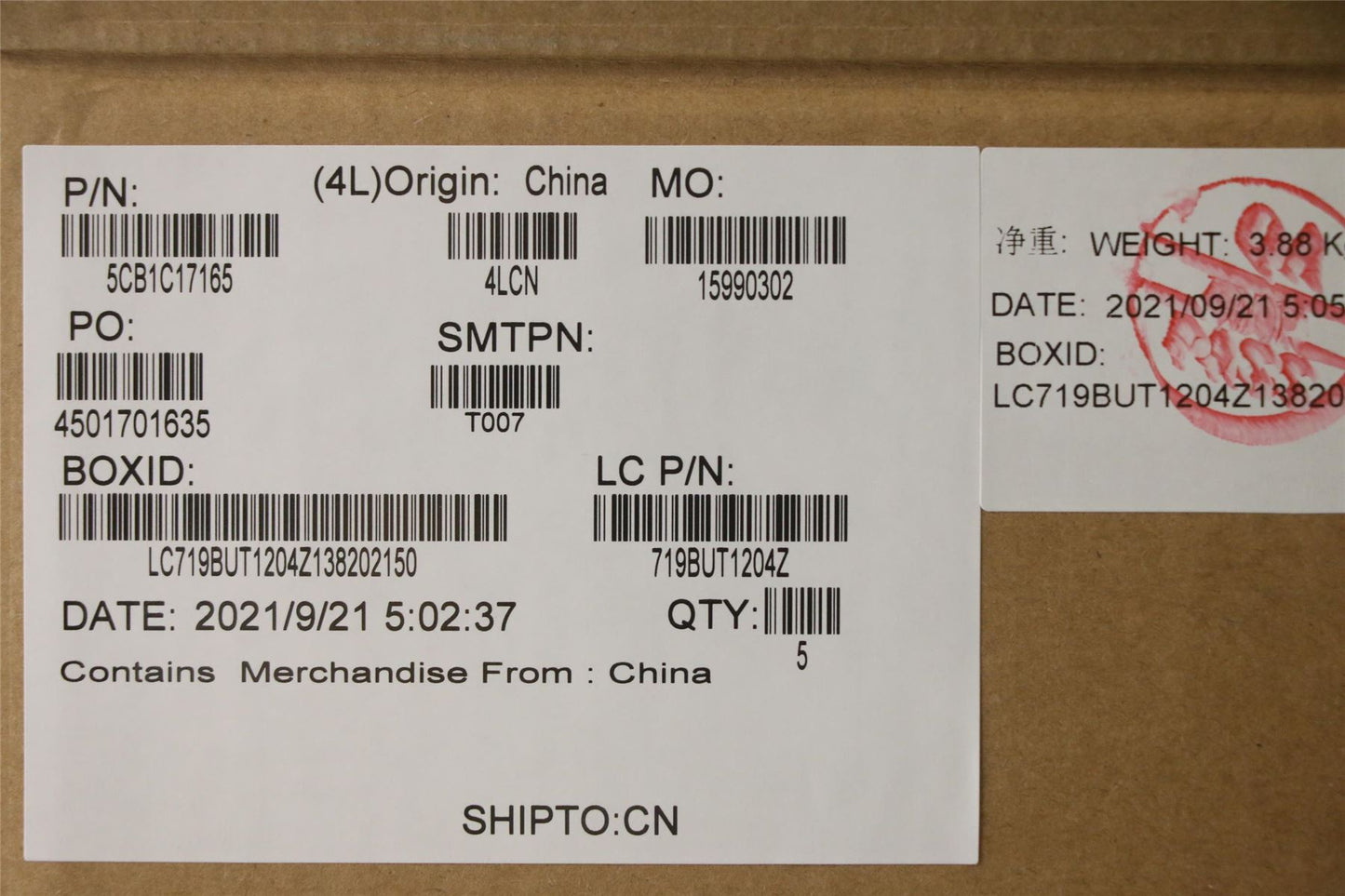 Lenovo Upper Case ASM_SWS L81X8 NFPABDIS 5CB1C17165