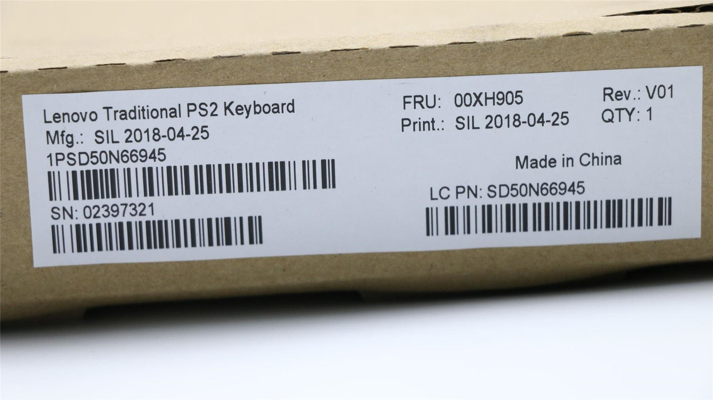 Lenovo PS2 TRDTNL KB BK DEN 00XH905
