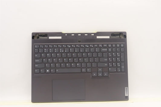 Lenovo S7 16IAH7 Palmrest Cover Touchpad Keyboard US Euro Storm Grey 5CB1J04382