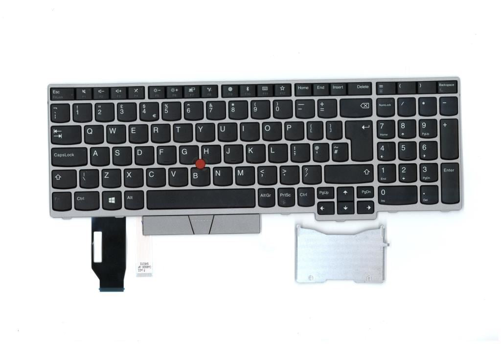 Lenovo ThinkPad E580 E590 Clavier Royaume-Uni Argent 01YN728