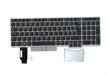 Lenovo ThinkPad E580 E590 Clavier Royaume-Uni Argent 01YN728