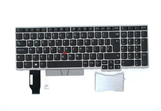 Lenovo ThinkPad E580 E590 Clavier Royaume-Uni Argent 01YN728