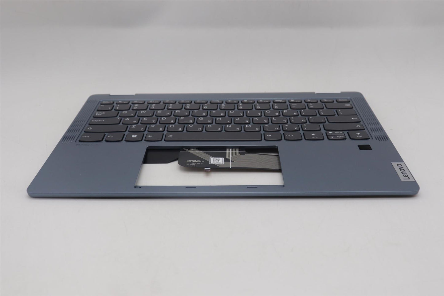 Lenovo IdeaPad 5 14ABR8 Keyboard Palmrest Top Cover Hebrew Silver 5CB1K20866