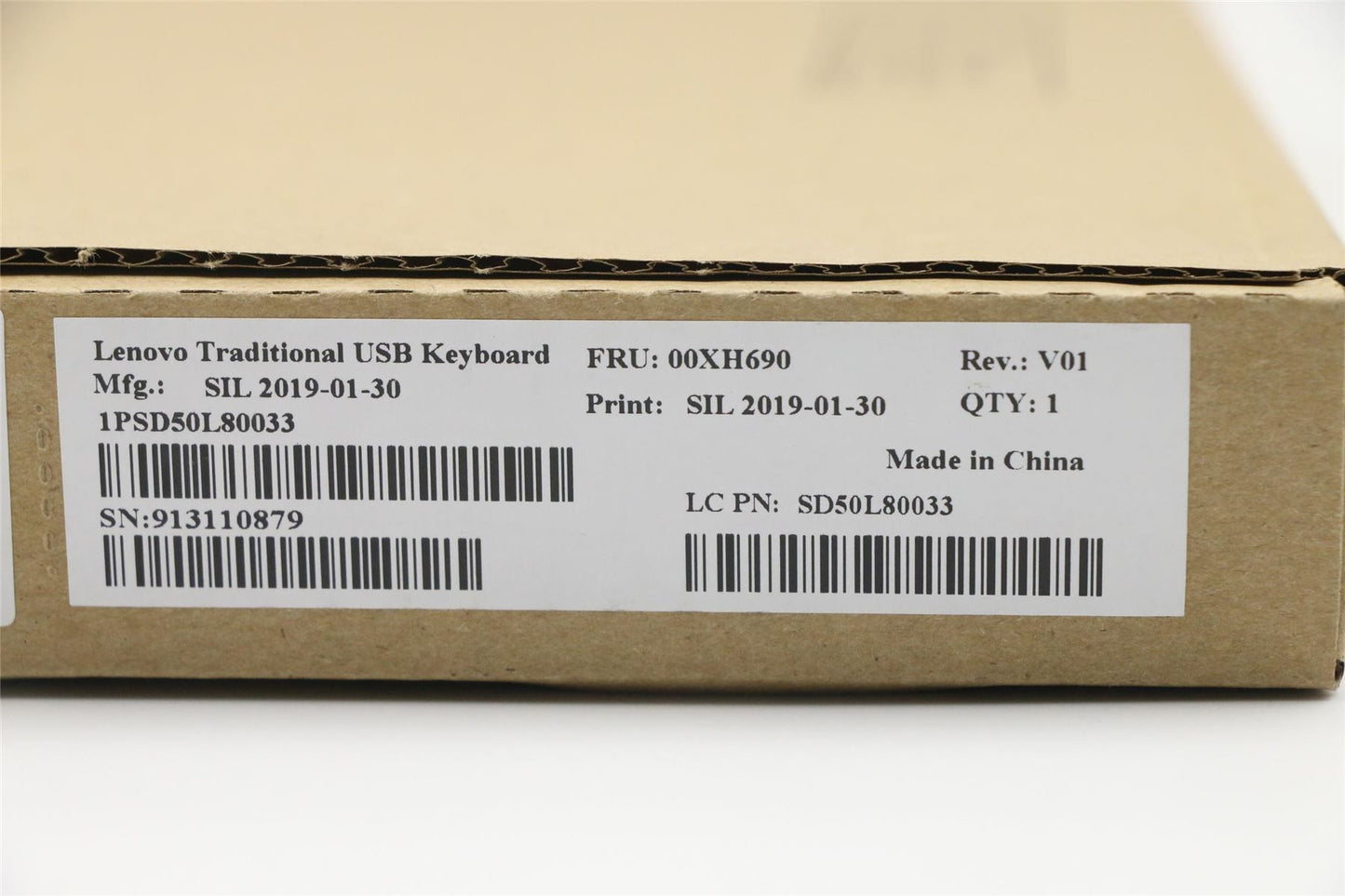Lenovo ThinkStation P720 P920 P520 P320 P520c USB Wired Keyboard Black 00XH690