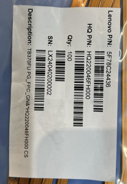Lenovo TB370FU PG_FPC_GN&*HQ220046FH000 CS FPC Board 5F78C24436