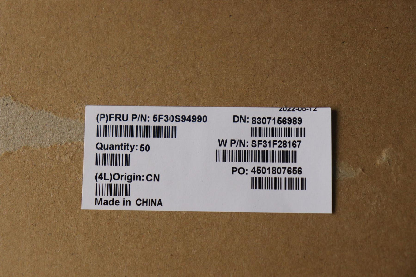 Lenovo FP BD W 82R9 SB 5F30S94990
