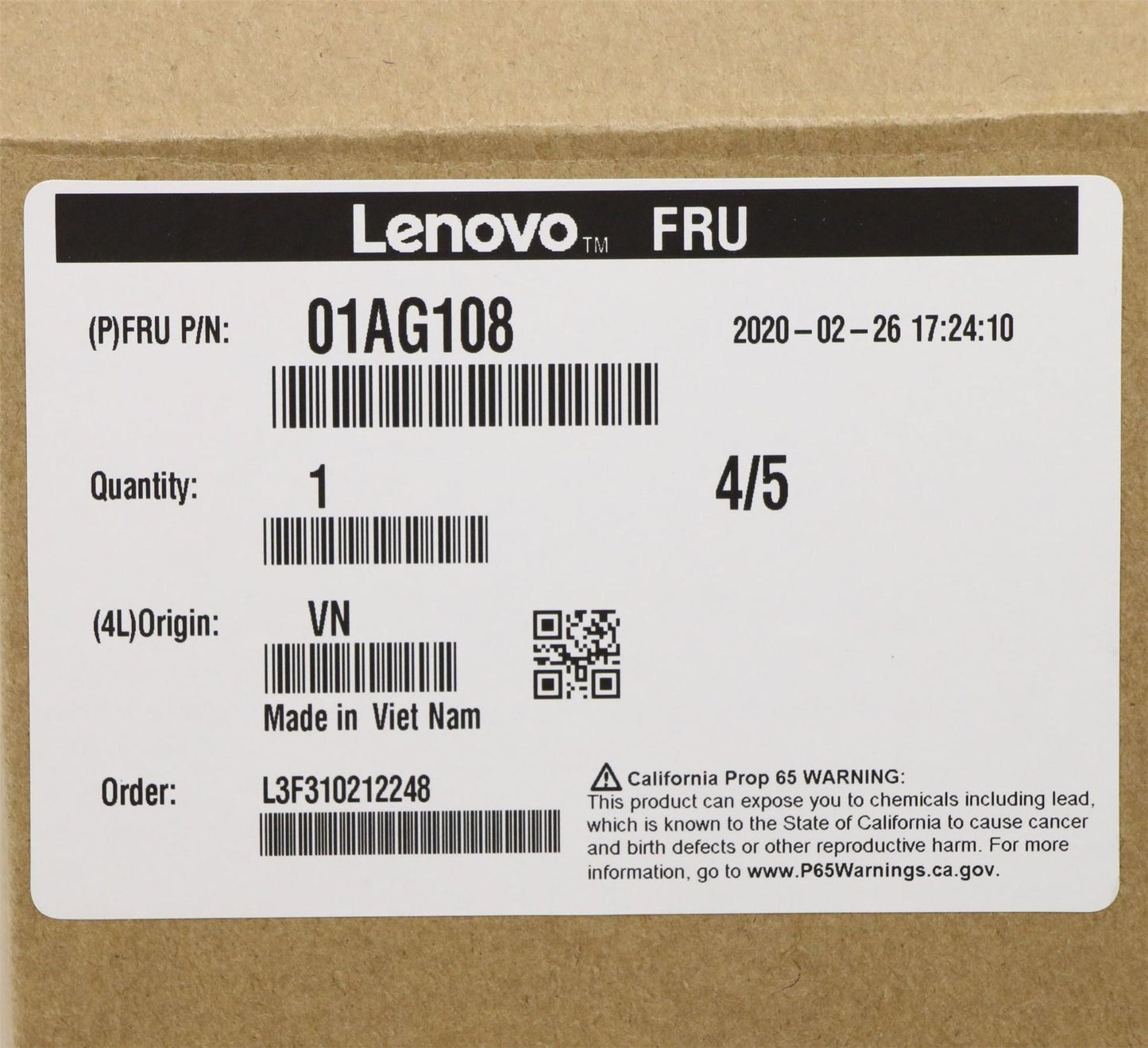 Lenovo ThinkServer Tower TS460 Tower TS150 CPU Processor 01AG108