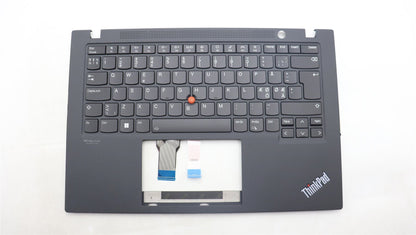 Lenovo ThinkPad T14s Gen 2 Keyboard Palmrest Top Cover Nordic Black 5M11F24772