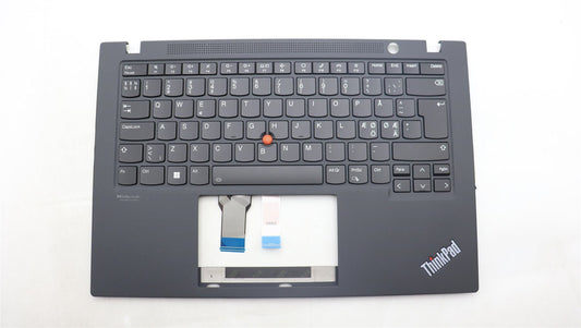 Lenovo ThinkPad T14s Gen 2 Keyboard Palmrest Top Cover Nordic Black 5M11F24772