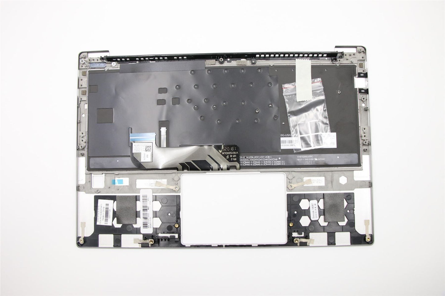 Lenovo Yoga S730-13IWL Palmrest Cover Keyboard Italian Silver Backlit 5CB0S72871