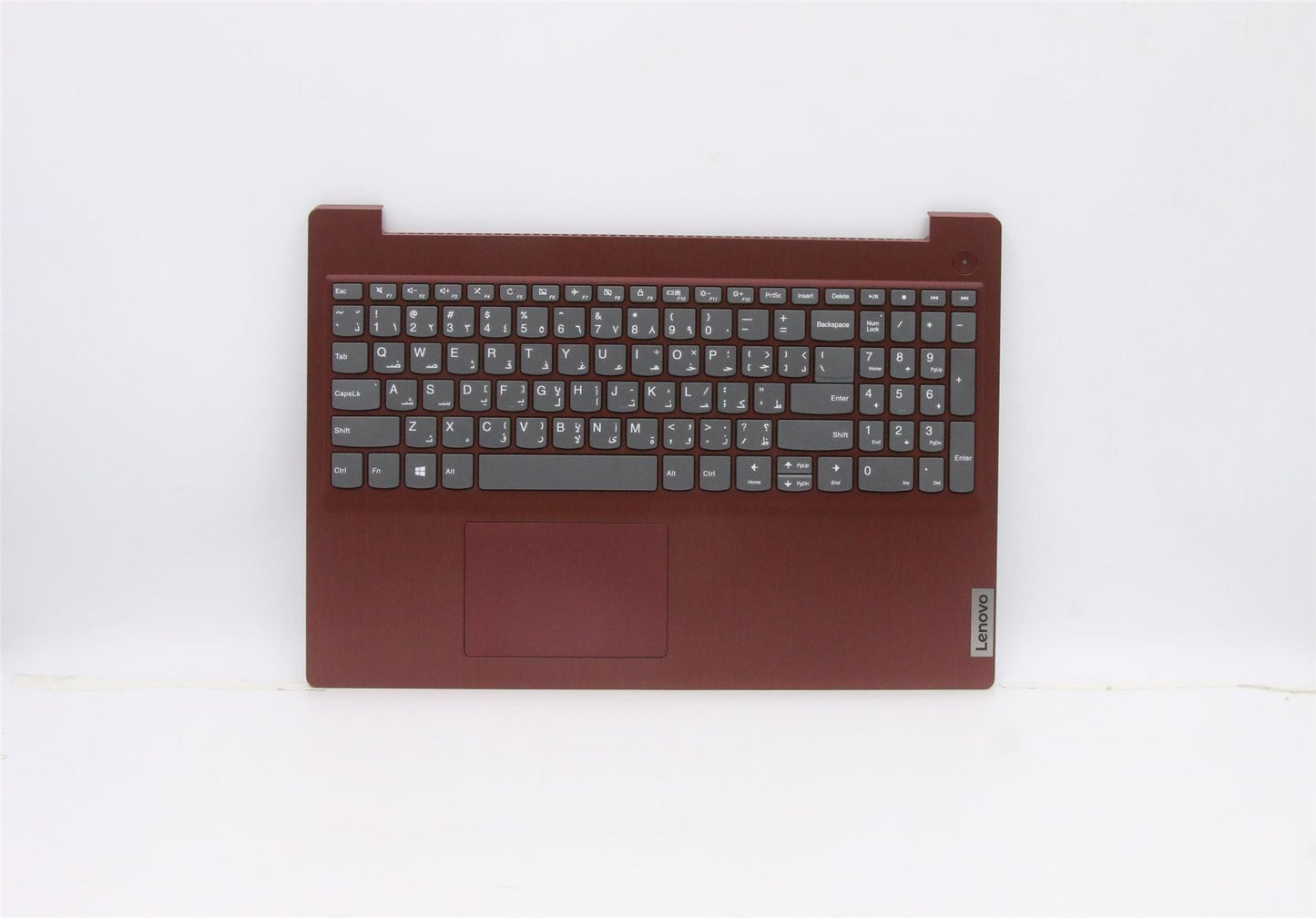 Lenovo IdeaPad 3 15ADA05 Palmrest Cover Touchpad Keyboard Arabic Red 5CB1D03734