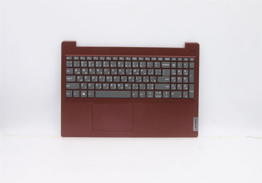 Lenovo IdeaPad 3 15ADA05 Palmrest Cover Touchpad Keyboard Arabic Red 5CB1D03734