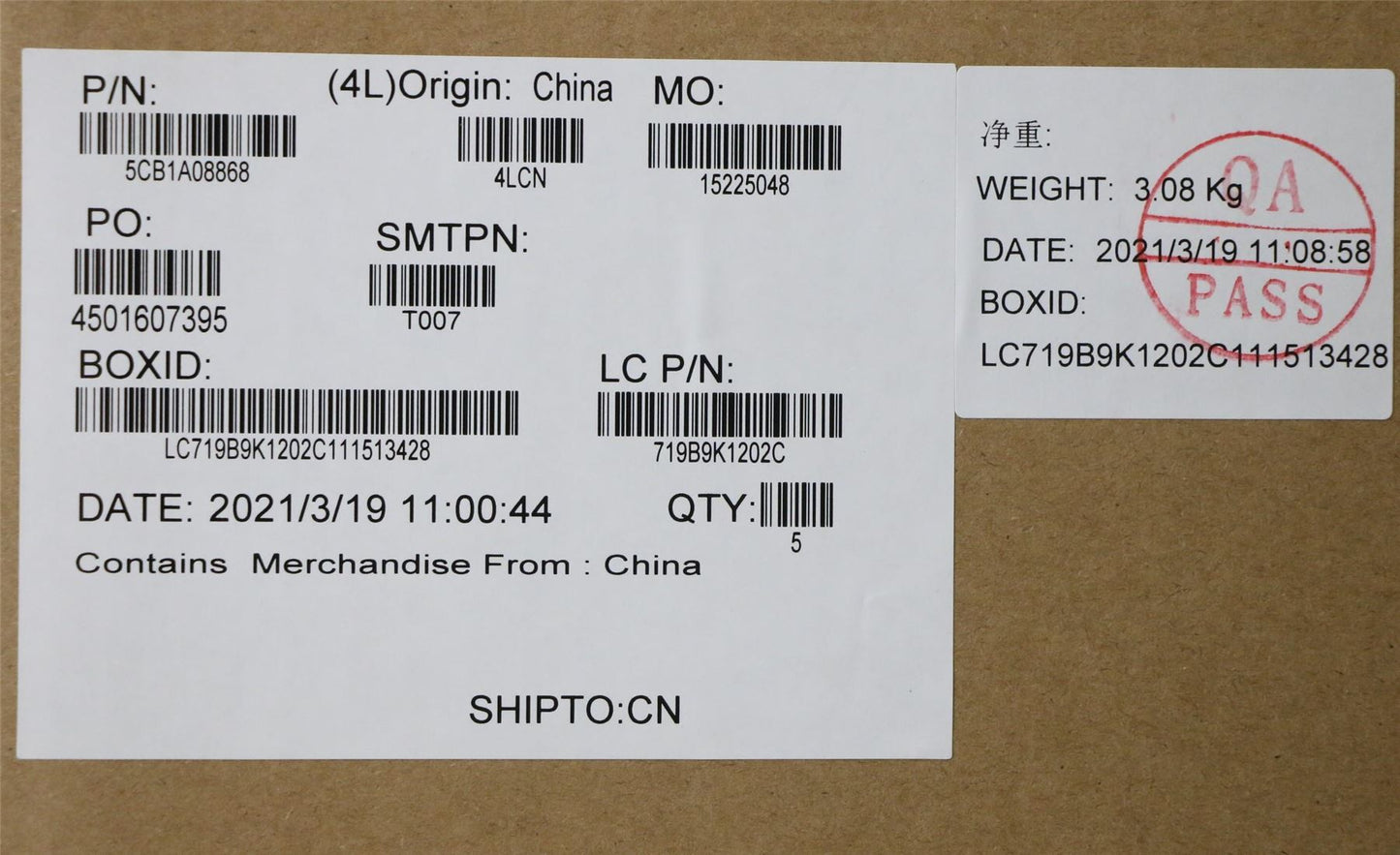 Lenovo Upper Case ASM_THAI L82BH DM 5CB1A08868
