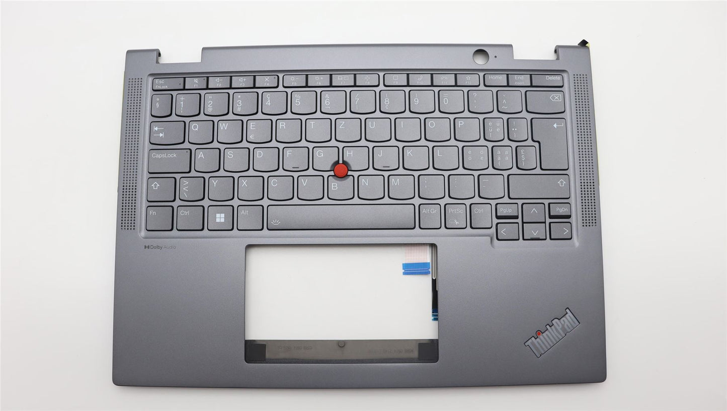 Lenovo ThinkPad X13 Gen 4 Keyboard Palmrest Top Cover Switzerland 5M11L64749