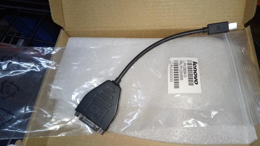 Lenovo DisplayPort to SL DVI Adapter 03X6595