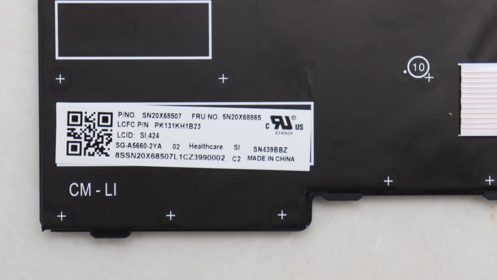 Lenovo ThinkPad T14 Gen 1 T14 Gen 2 Keyboard Serbian Black Backlit 5N20X68865