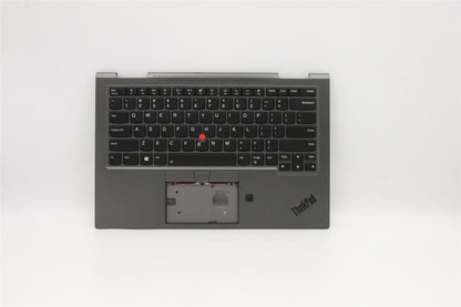 Lenovo Yoga X1 5th Keyboard Palmrest Top Cover US Grey Backlit 5M10Z37154