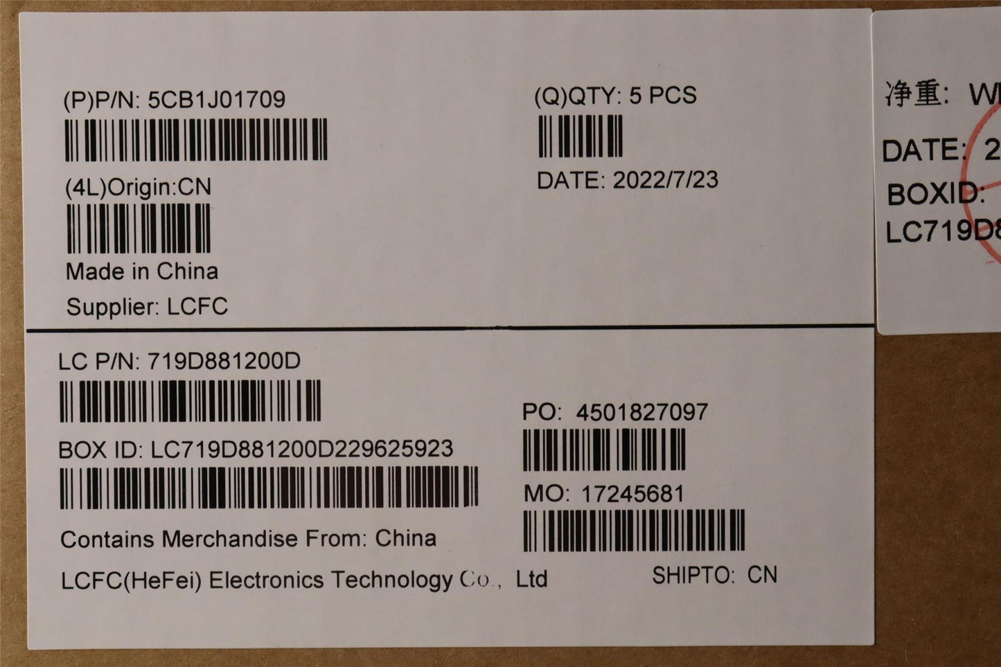 Lenovo Upper Case ASM_BUL L82QC NFP_CG 5CB1J01709