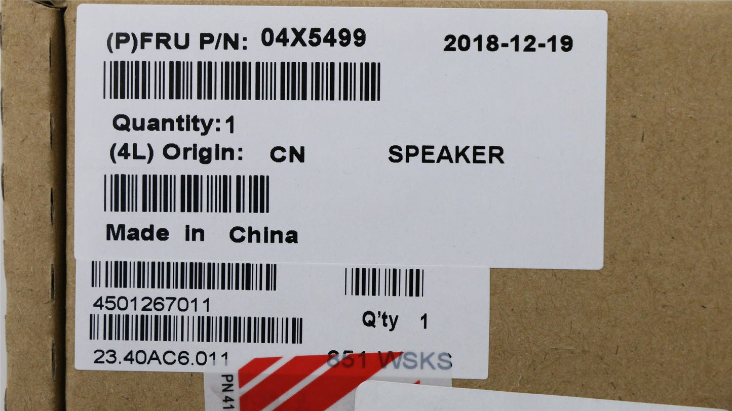Lenovo Carbon X1 2nd X1 3rd Speaker Speakers 04X5499