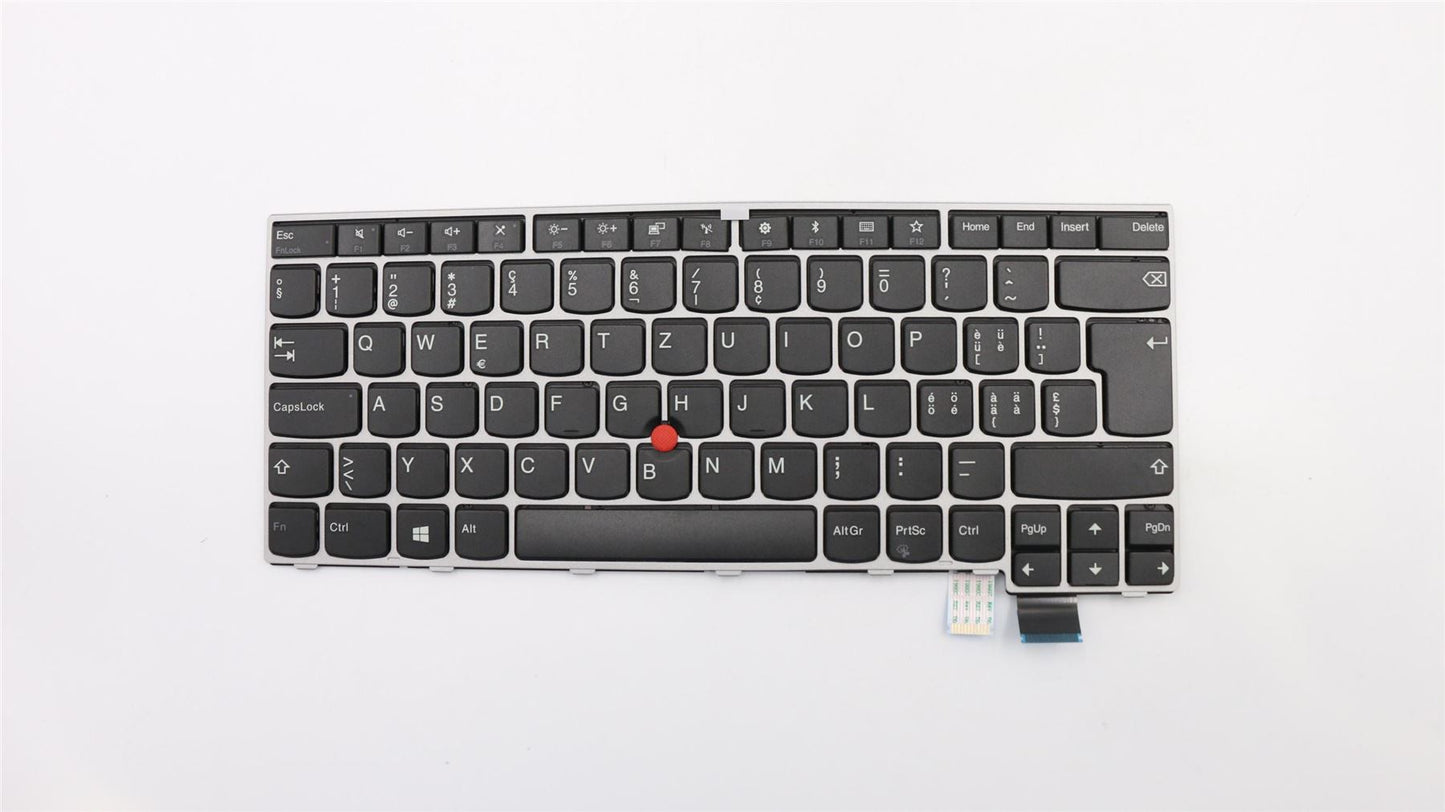 Lenovo ThinkPad T470s Keyboard Swiss Silver Black 01ER814