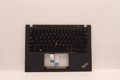 Lenovo ThinkPad T14s Gen 3 Keyboard Palmrest Top Cover Turkish Black 5M11G27380