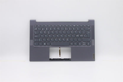 Lenovo Yoga 7-14ARE05 Palmrest Cover Keyboard Nordic Grey 5CB0Z32117