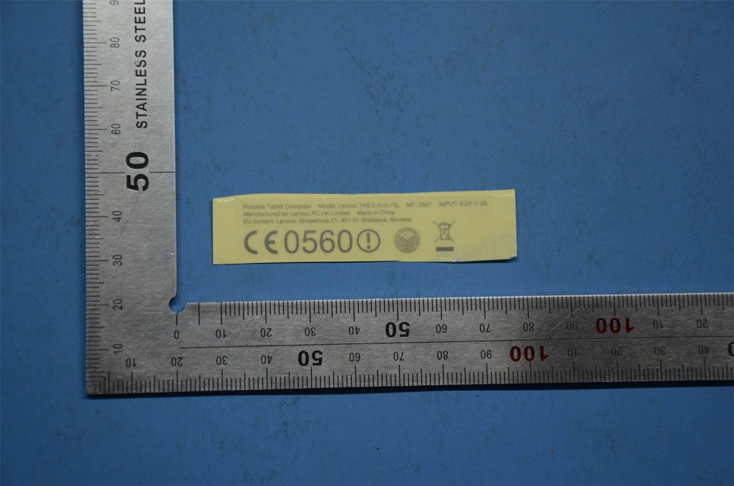 Lenovo A10-70L ROW RatingLabel&*HQ60401843000CS 5L18C02034