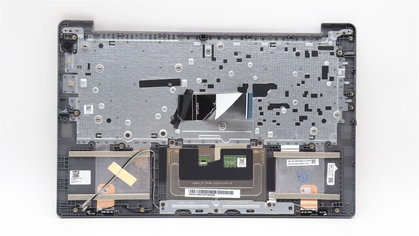 Lenovo IdeaPad 3 14AMN8 Palmrest Cover Touchpad Keyboard Russian 5CB1L30221