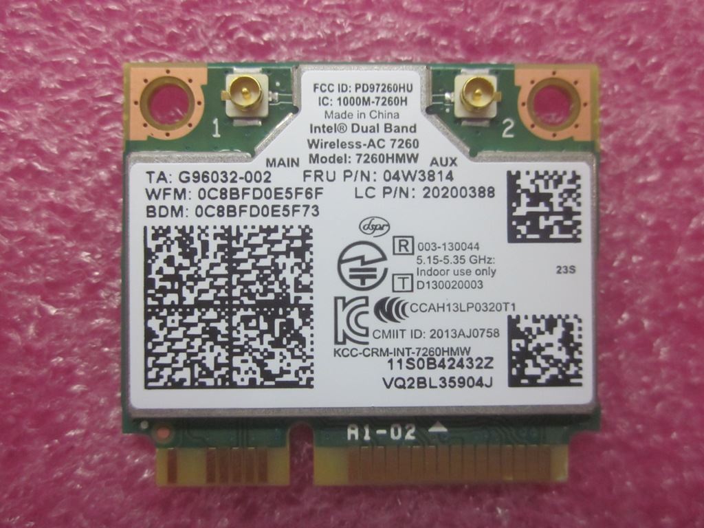 Lenovo FRU WP2 22ac HMC Board 04W3814