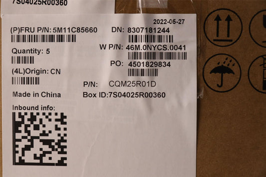 Lenovo MECH_ASM FRASMKB SPA CcCp BK NWW NWL Ch 5M11C85660