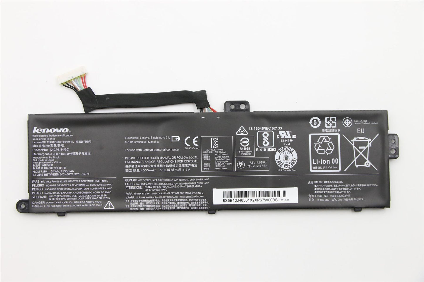 Lenovo N22 SP/A L15M2PB0 7.5V34Wh2cell 5B10J46561